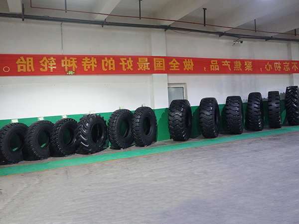 Tire Exhibition Area of OTR Tire Branch